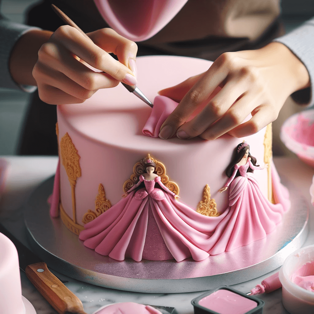 Sculpting and Assembling the Barbie Cake