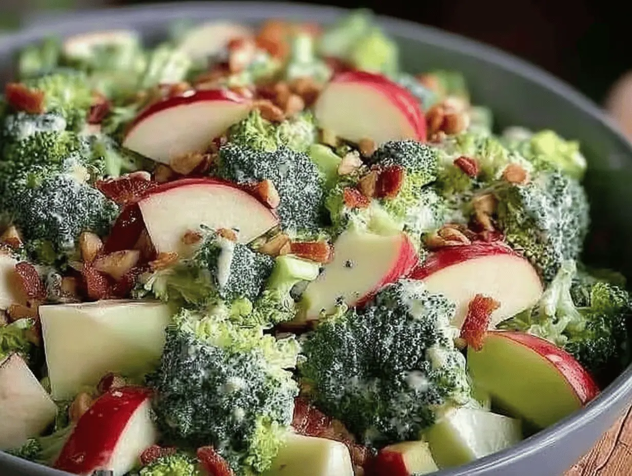 Crunchy Honeycrisp Apple Broccoli Salad - The Perfect Healthy Side Dish