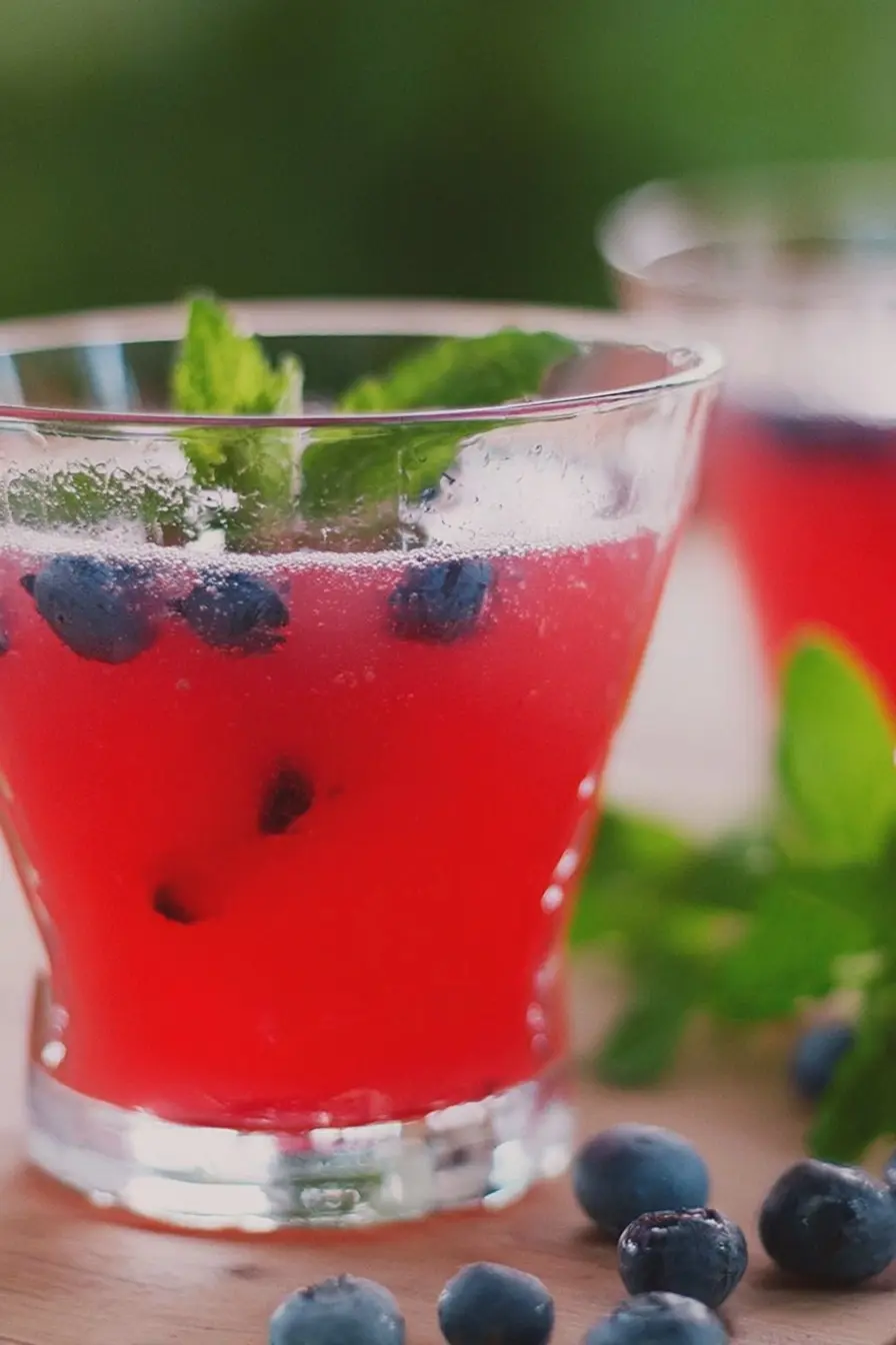 How I Keep Cool: Blueberry Raspberry Iced Tea Cooler in 5 Minutes