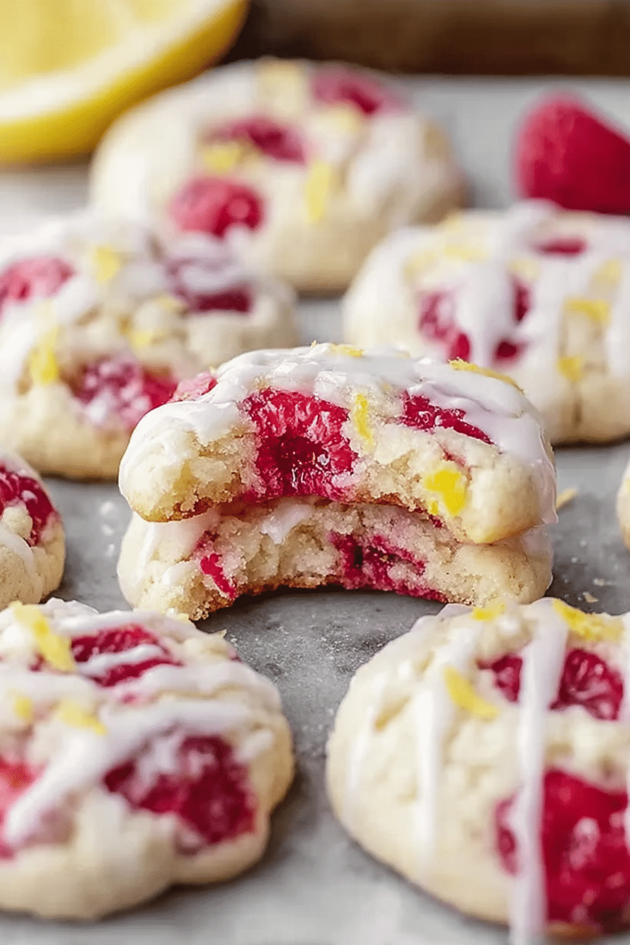 Delicious Lemon Raspberry Cookies: A Quick, Eggless Delight