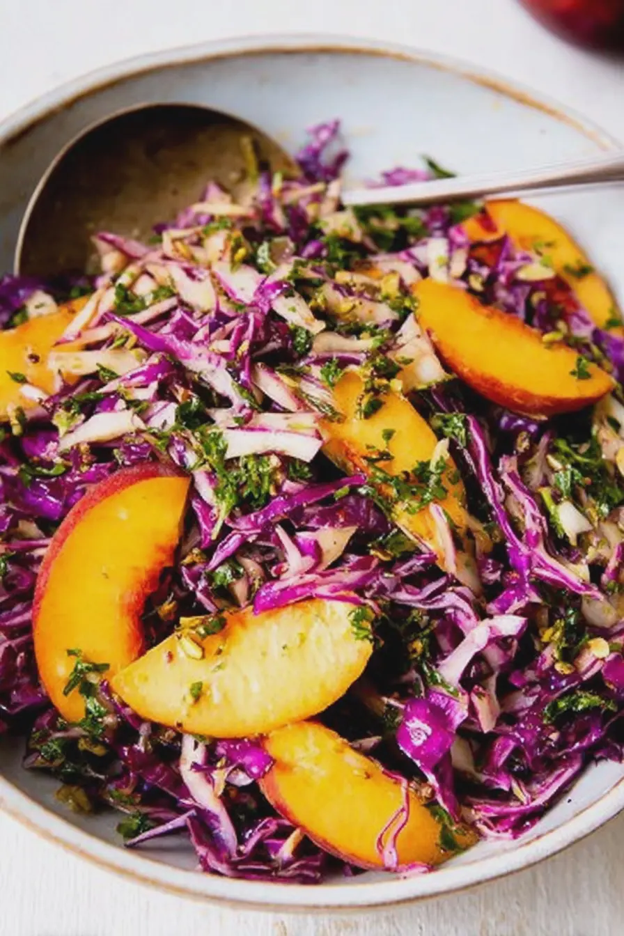 Summer Slaw with Peaches and Parsley — The BBQ Salad I Make Often