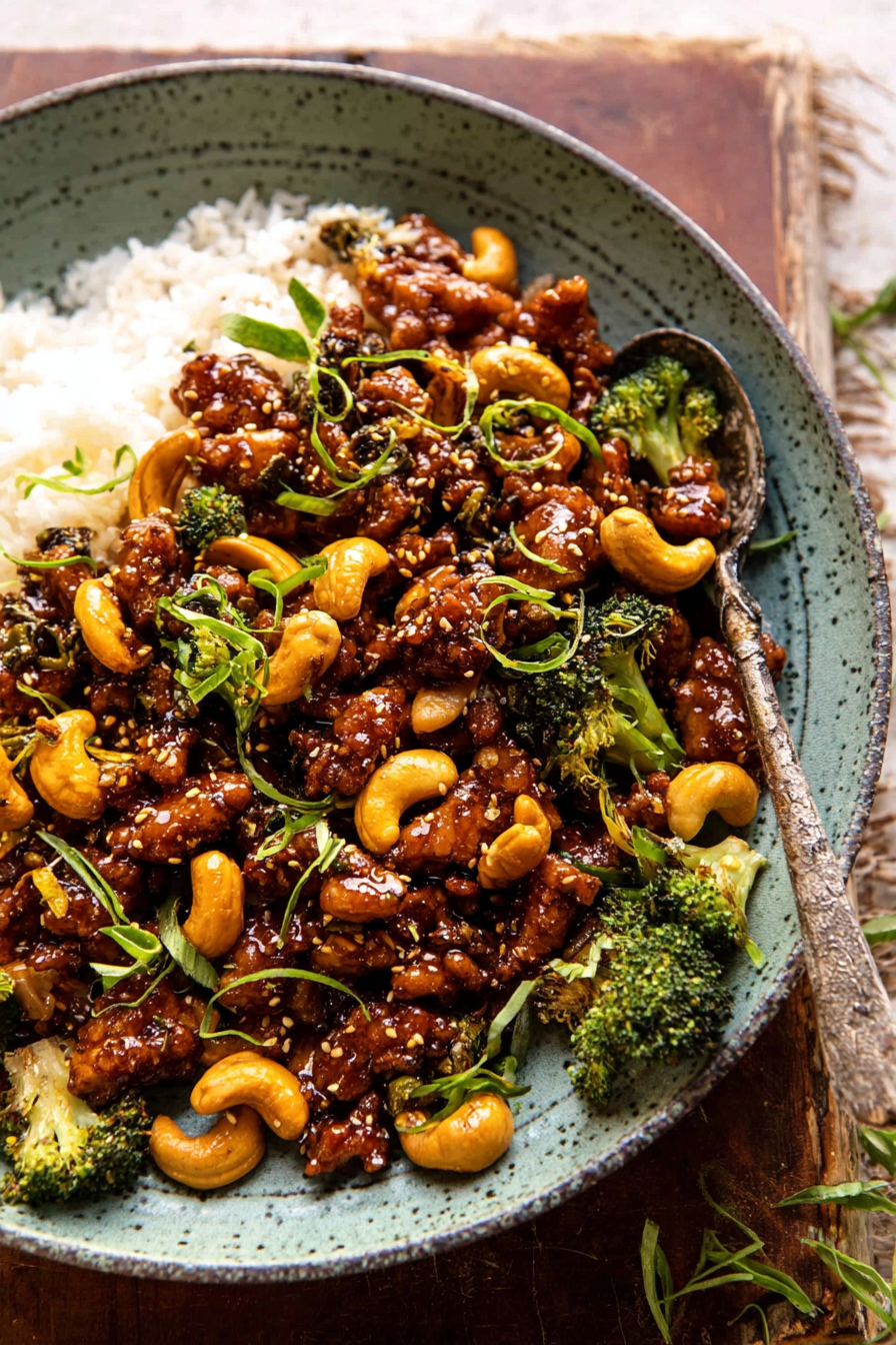 20 Minute Garlic Butter Cashew Chicken