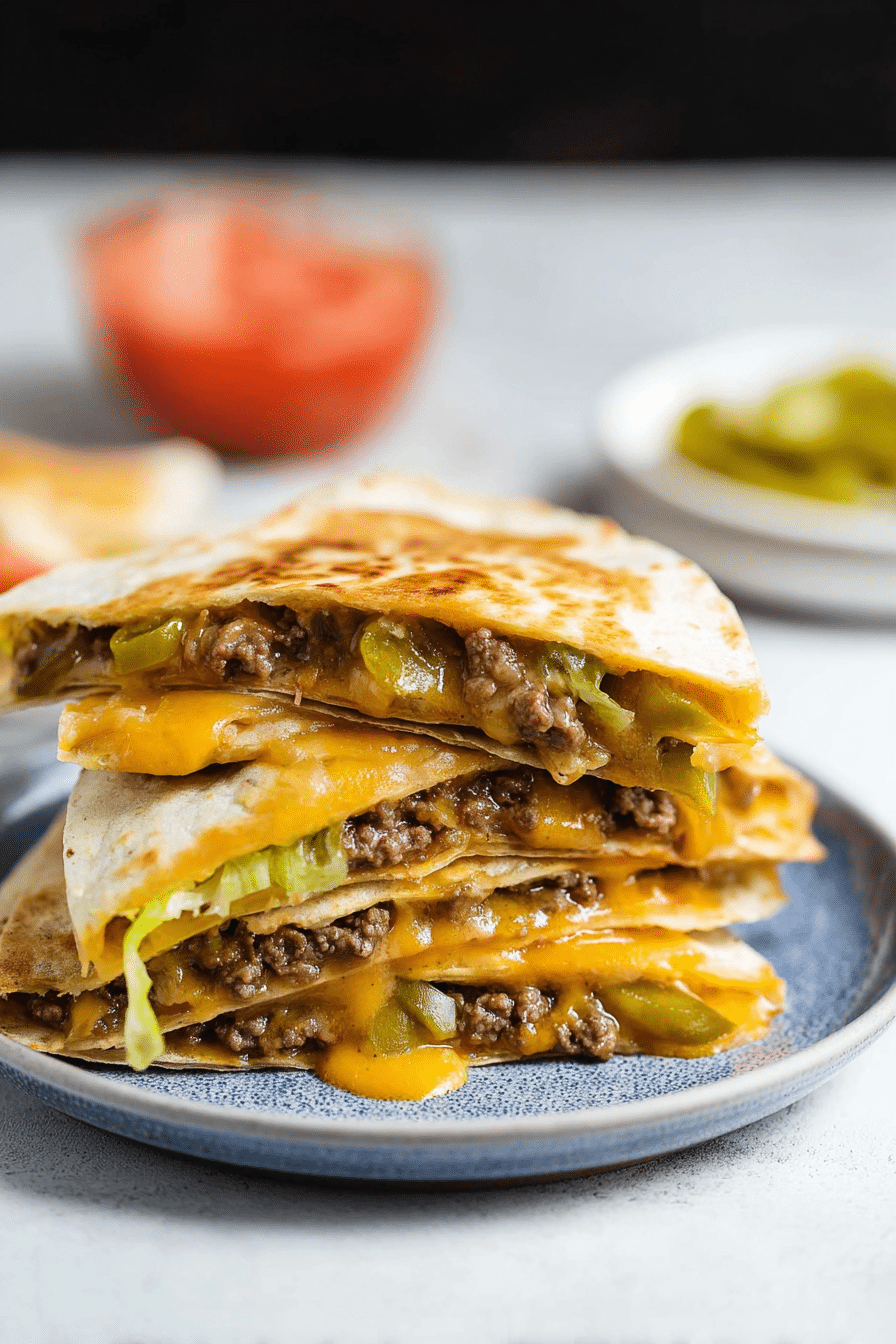 Cheeseburger Quesadillas — Perfect for Busy Weeknights