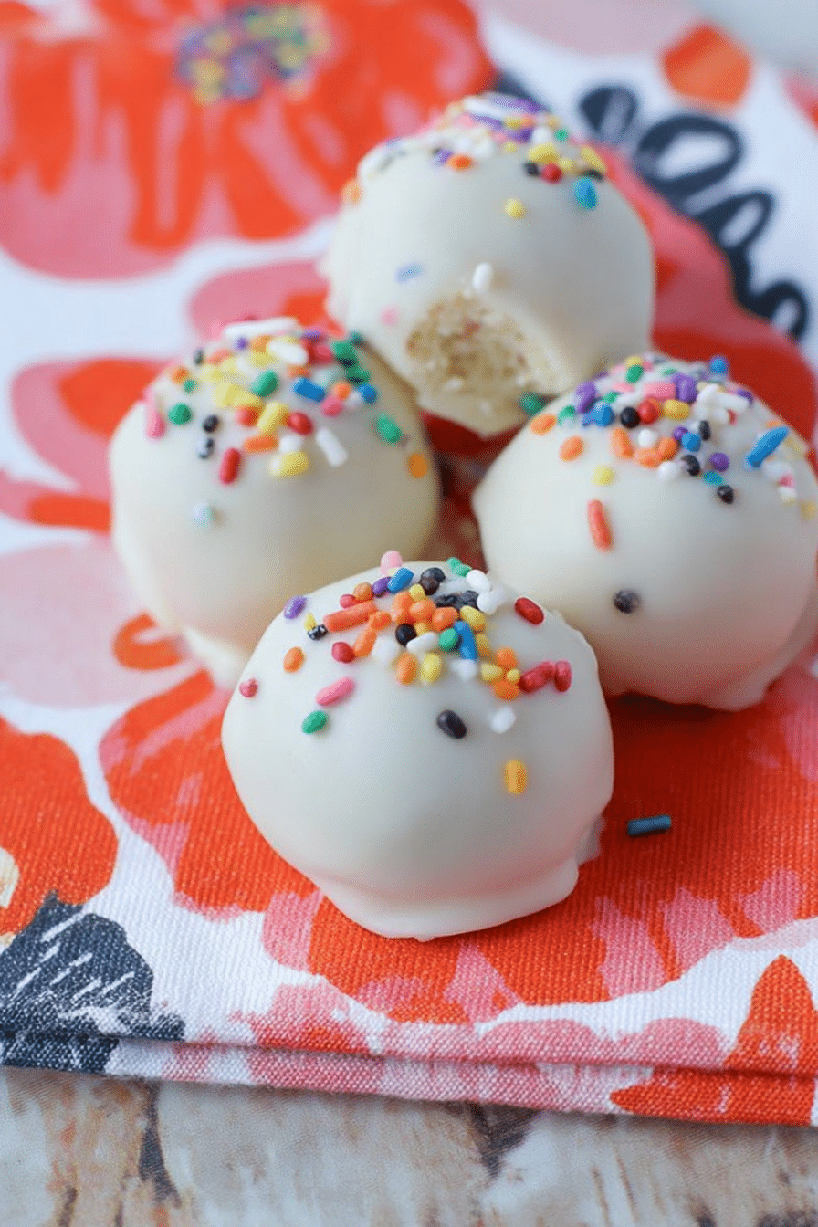No-Bake Cake Batter Truffles