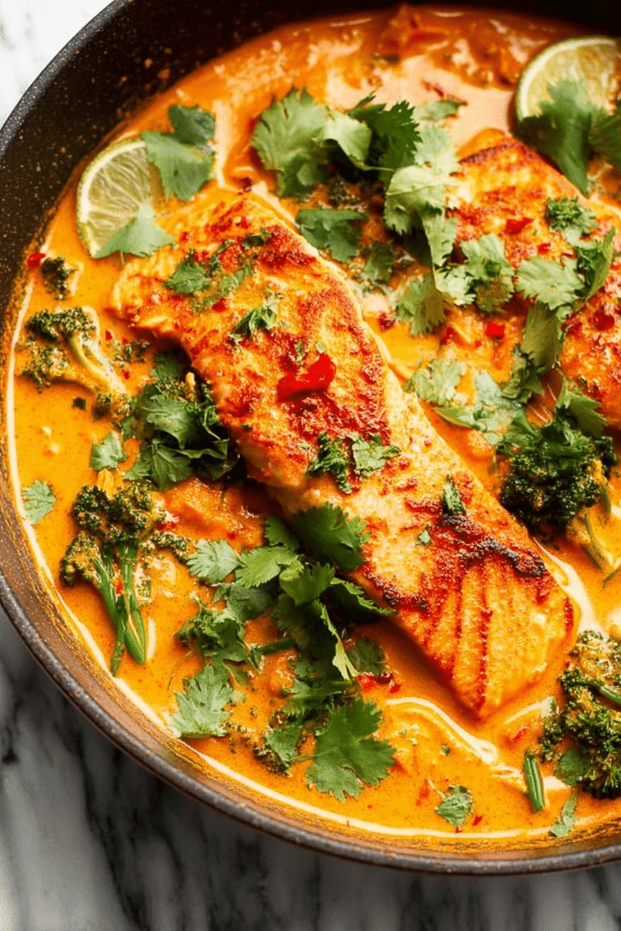 Delicious Salmon Coconut Curry: Easy Thai-Inspired Recipe in 30 Minutes