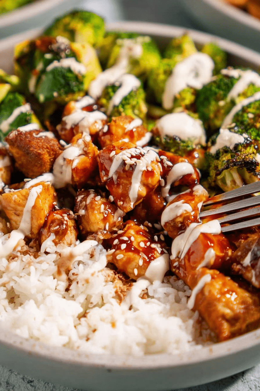 Sticky Chicken Bowls Recipe