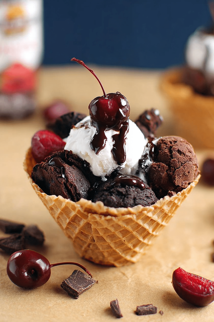 Vegan Chocolate Brownie Sundae: A Creamy and Fudgy Delight