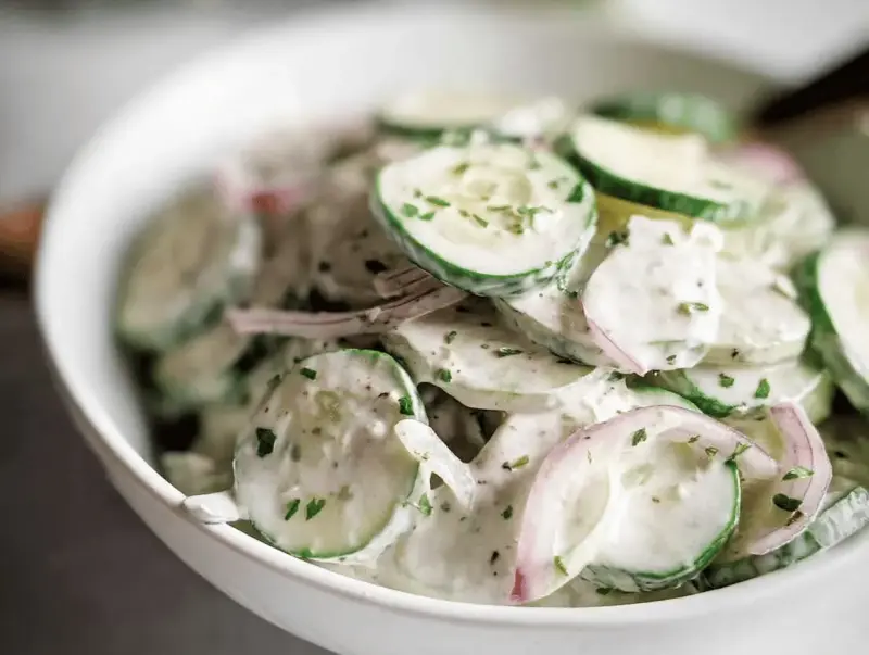 Creamy Cucumber Salad: The Perfect Summer Side Dish